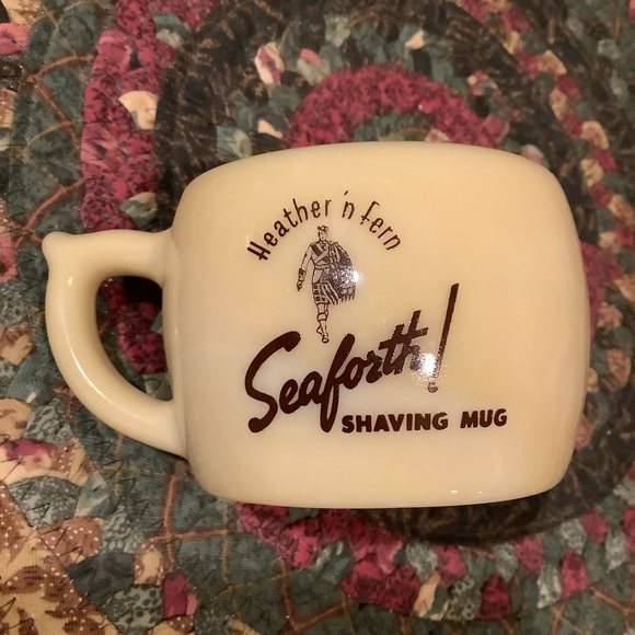 Vintage Seaforth shaving mugs 3 pc set plus soap and leaflet 1930’s - Picture 6 of 12